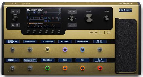 Line Helix Gold Limited Edition Guitar Multi Effect Kytary Ie