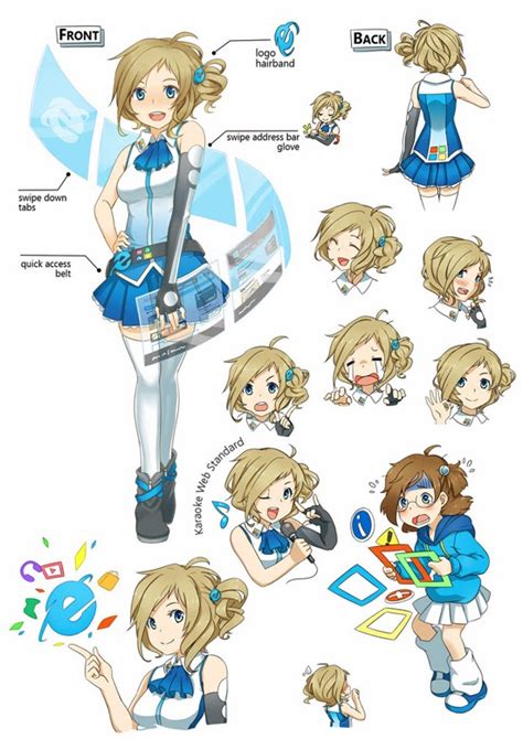 Inori Aizawa Is Internet Explorers New Official Mascot Anime Character