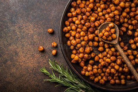 Roasted Chickpeas With Smoked Paprika Stock Image Image Of Cookery