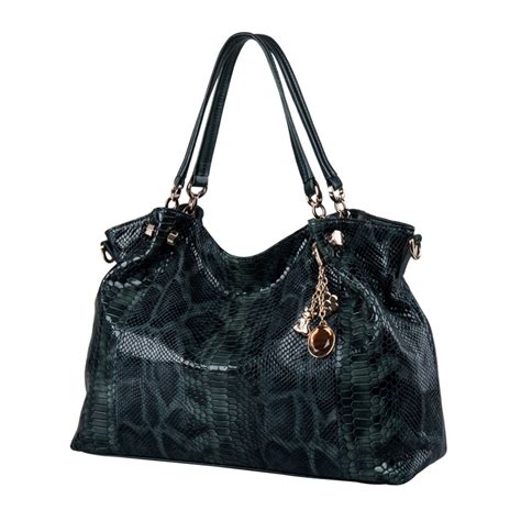 Luxury Snakeskin Genuine Leather Bag Vibe Handbags