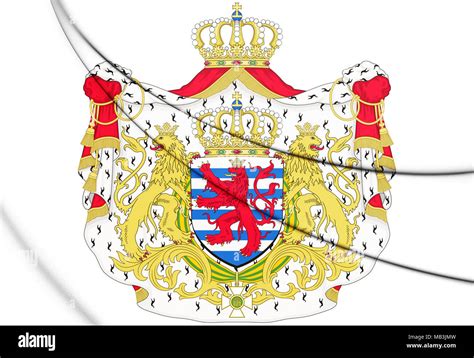 3d Luxembourg Coat Of Arms 3d Illustration Stock Photo Alamy
