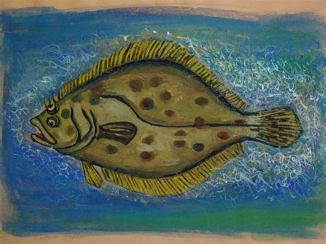Flounder Painting At Explore Collection Of