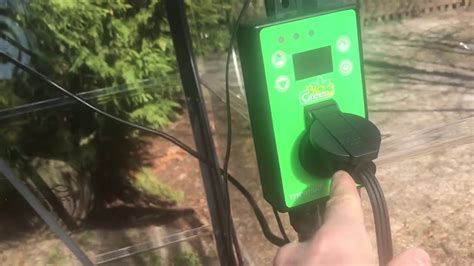 Palma Greenhouse Heater W Digital Thermostat Splash Proof Low Temps