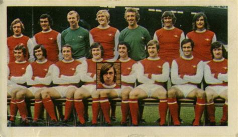 Arsenal Team Group In 1971 72 Arsenal Teams Football