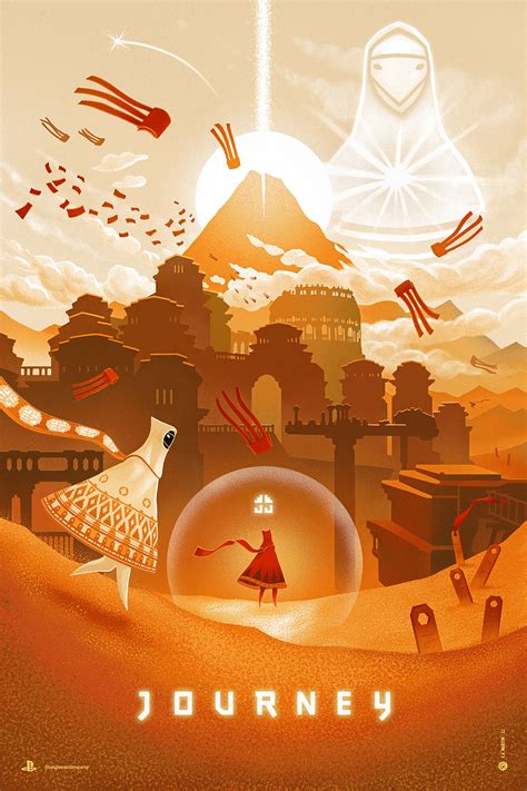 C A Martin Art Journey Video Game Poster