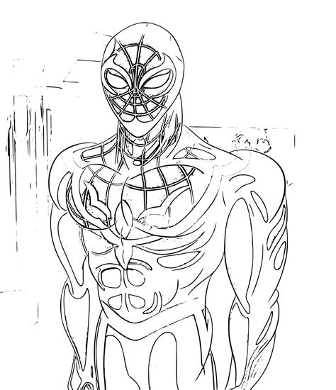 Ultimate Spiderman Miles Morales Coloring Pages 9 Printable Sheets