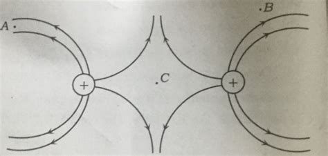 The Figure Below Shows The Electric Field Lines Due To The Positive