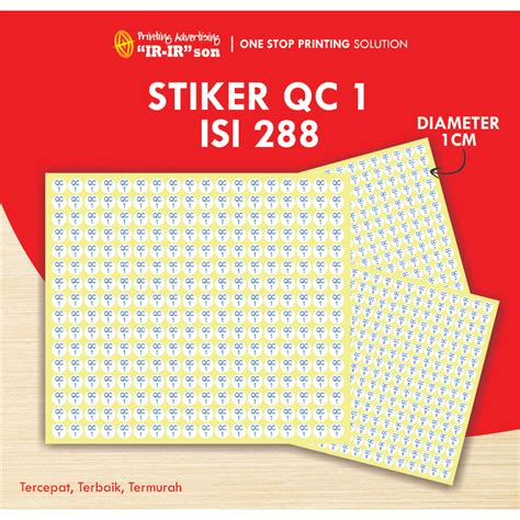 Jual Stiker Bulat Qc 1 Sampai 10 Stiker Lingkaran Stiker Label Stiker Qc Diameter 1cm Shopee