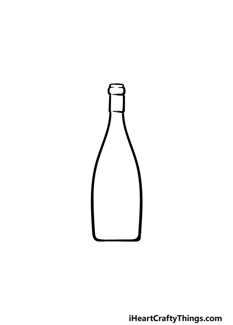 How To Draw A Wine Bottle Best Pictures And Decription Forwardset Com