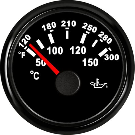 1pc Auto Pointer Oil Temp Gauges 52mm 50~150℃ Motorcycle Oil