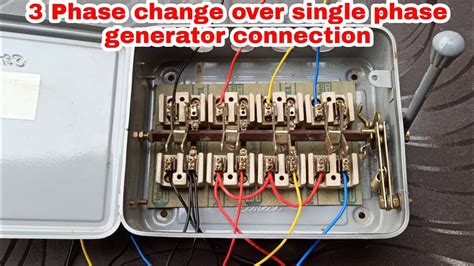 3 Phase Changeover Connection In Single Phase Generator ।। Single Phase