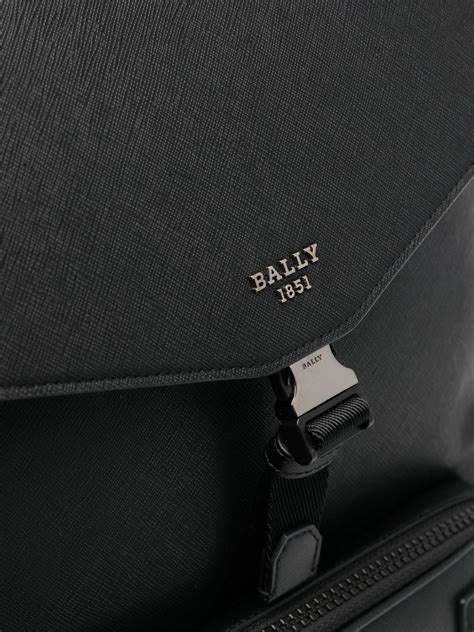 Bally Stripe Trim Leather Backpack Farfetch