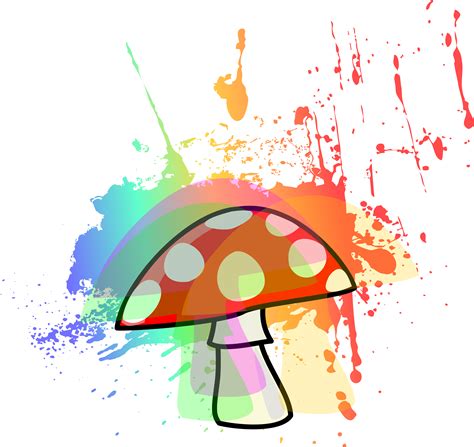 Mushrooms clipart trippy, Mushrooms trippy Transparent FREE for png image