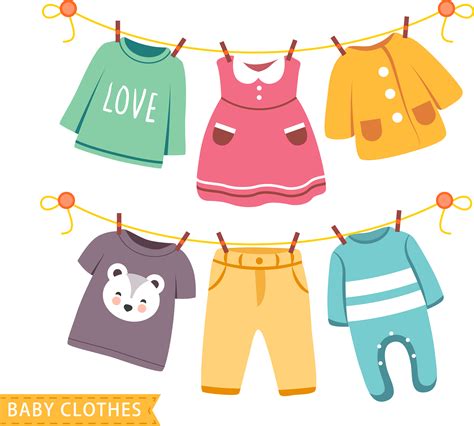 Kids Clothes Clipart - Fashion Stylish png image
