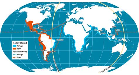 Spanish And Portuguese Empire Map And Their Main Trade Routes Iberofonia