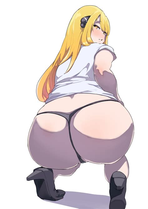Rule 34 1girls Ass Big Ass Blonde Hair Blush Cynthia Pokemon Female