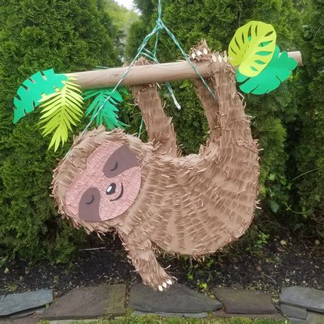 Sloth Pinata Sloth Birthday Birthday Party Theme Decorations