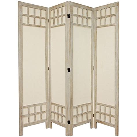 Buy Oriental Furniture 5 12 Ft Tall Window Pane Fabric Room Divider