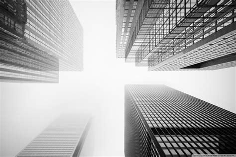 Toronto Skyscrapers Black And White Ultra Hd Desktop