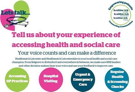 Lets Talk Tell Us Your Experiences Of Accessing Health And Social