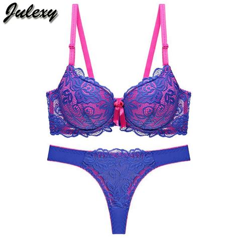 Julexy — Ensemble Sous Vêtement Soutien Gorge Culotte Collection 2019 Sexy En Dentelle