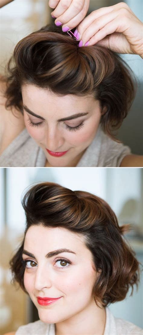 With these easy updos, you don't have to worry about missing that ponytail. 40 Easy Hairstyles (No Haircuts) for Women with Short Hair ...