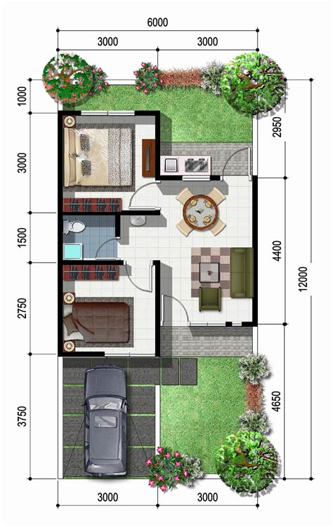 Denah Rumah Minimalis Modern Desain Rumah