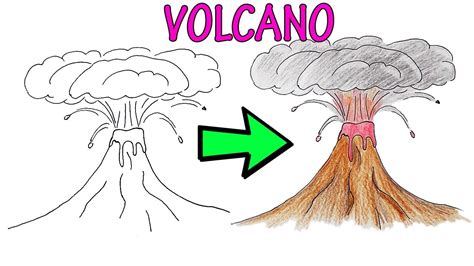 The taal volcano tricycleboat ridehorse backriding and the crater. How to Draw and Color a Volcano - VERY EASY - FOR KIDS ...