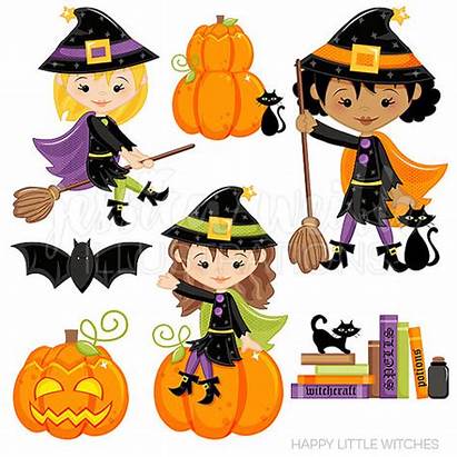Witch Clipart Witches Broom Happy Clip Halloween