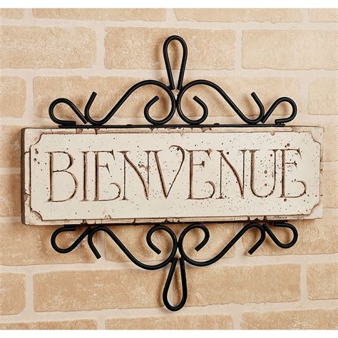 French Bienvenue Welcome Plaque With Images Gold Wall Decor Wall