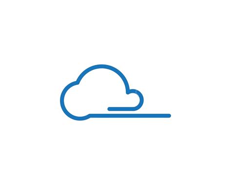 Cloud Logo Vector Data Computing Company Vector Data Computing