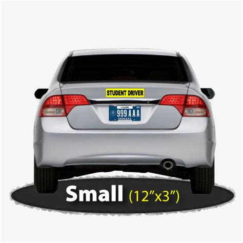 Student Driver Bumper Sticker For Driver Training And Instruction 12x3