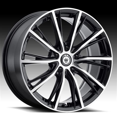 Konig Impression Ip Machined Black Custom Wheels Rims Impression Ip