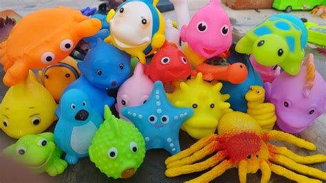 Learn Sea Animals Names With Toy Collection L Animals Toys L Sea