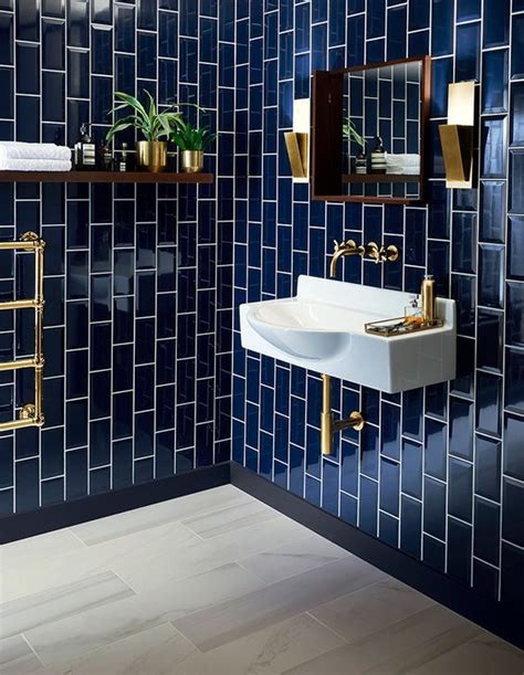 30 Timeless And Chic Glossy Tile Decor Ideas Art Deco Bathroom