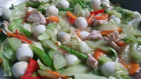 Chopsuey With Quail Eggs Easy Recipe Lutong Pinoy Panlasang Pinoy Youtube
