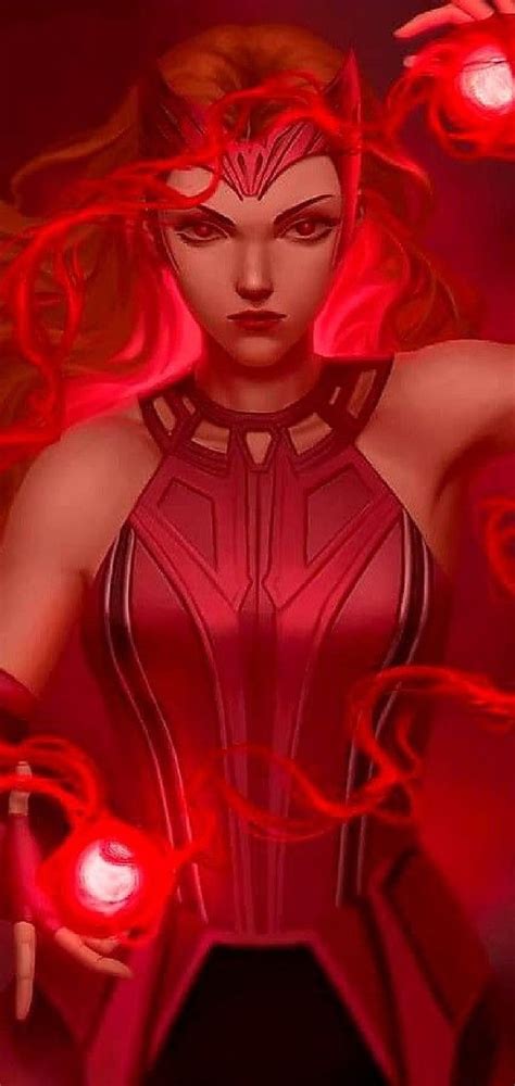 Scarlet Witch 777 Marvel Scarlet Witch Wanda Maximoff Red Power Hd Phone Wallpaper Pxfuel