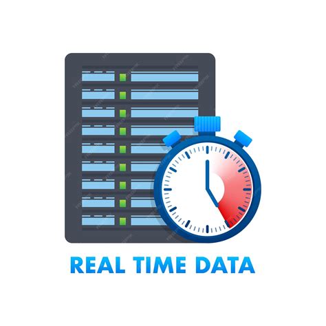 Premium Vector Real Time Data Icon Big Data Database Collection