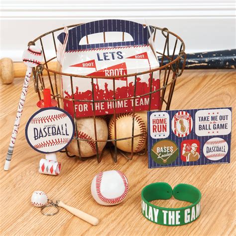 Baseball Time Party Favor Box 90089 Party Favor Boxes Sports Themed