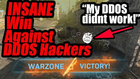 Insane Warzone Win Vs Ddos Players Youtube