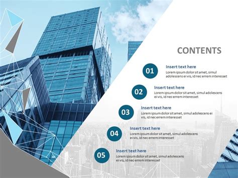 Free Ppt Template Buildings And Cities
