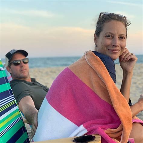 Christy Turlington Burns Pe Instagram Beach Night With My Guy And My