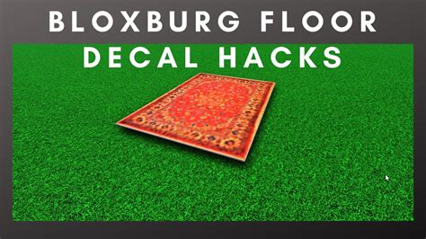 Bloxburg Floor Decal Custom Rug Build Hack Tips And Tricks Roblox