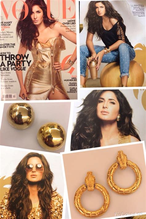 Katrina Kaif Looks Stunning In Our Vintage Earrings For Vogue Magazine Vogue Magazine
