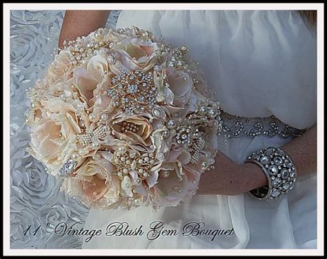 Vintage Keepsake Jeweled Bouquet Custom Vintage Style Bridal Etsy
