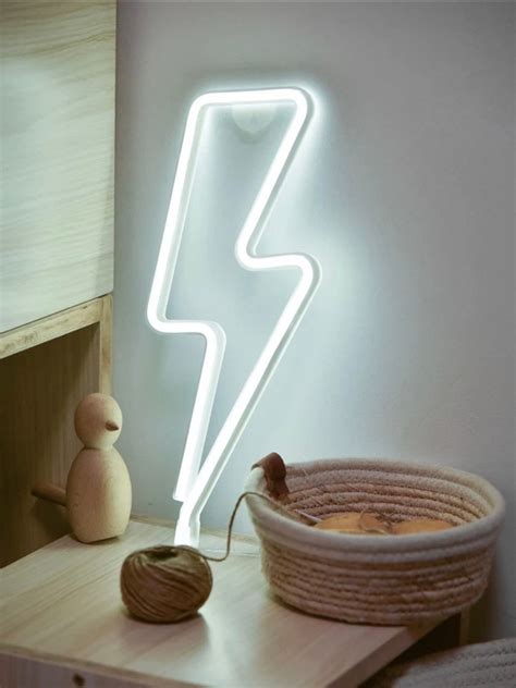 Lightning Bolt Neon Light Wall Decorations Dorm Room Etsy