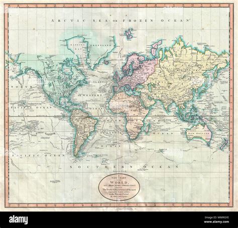 Map World 19th Century Hi Res Stock Photography And Images Alamy