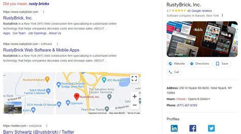Google Testing Map Interface Within Search Result Snippets