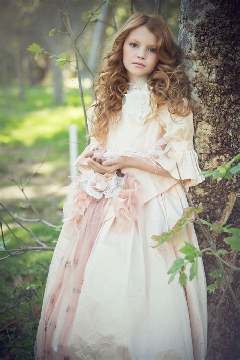 Elena Three Shoot Theresemarie Silk Flower Girl Dress Victorian Gown Flower Girl