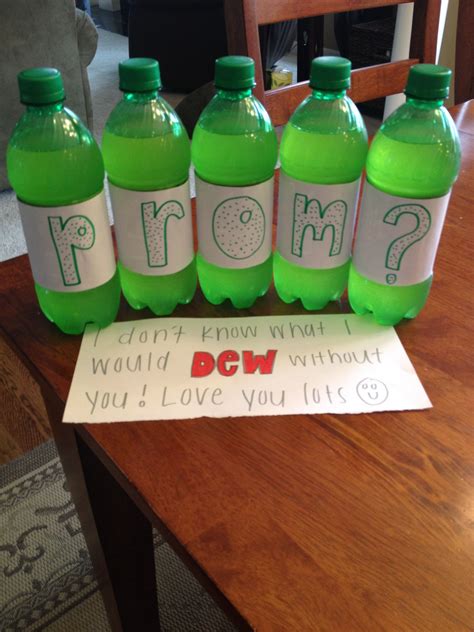 Promposal For My Boyfriend Who Loves Mountain Dew Prom Proposal